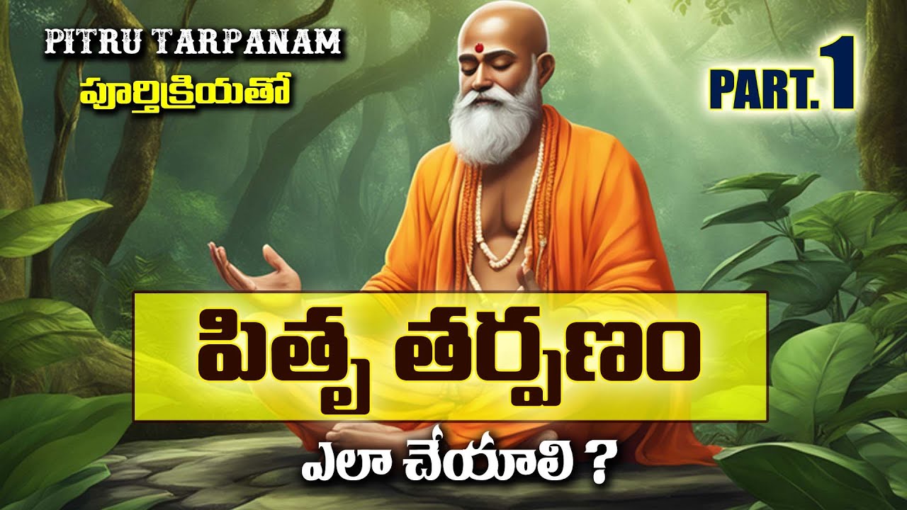 Pitru Tarpanam Who, When, and How to Perform | పితృ తర్పణ విధి |