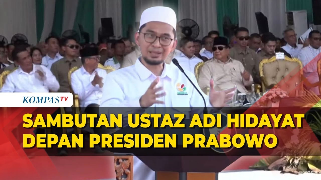 [FULL] Sambutan Ustaz Adi Hidayat depan Presiden Prabowo, Bicara Gerakan Indonesia Menanam