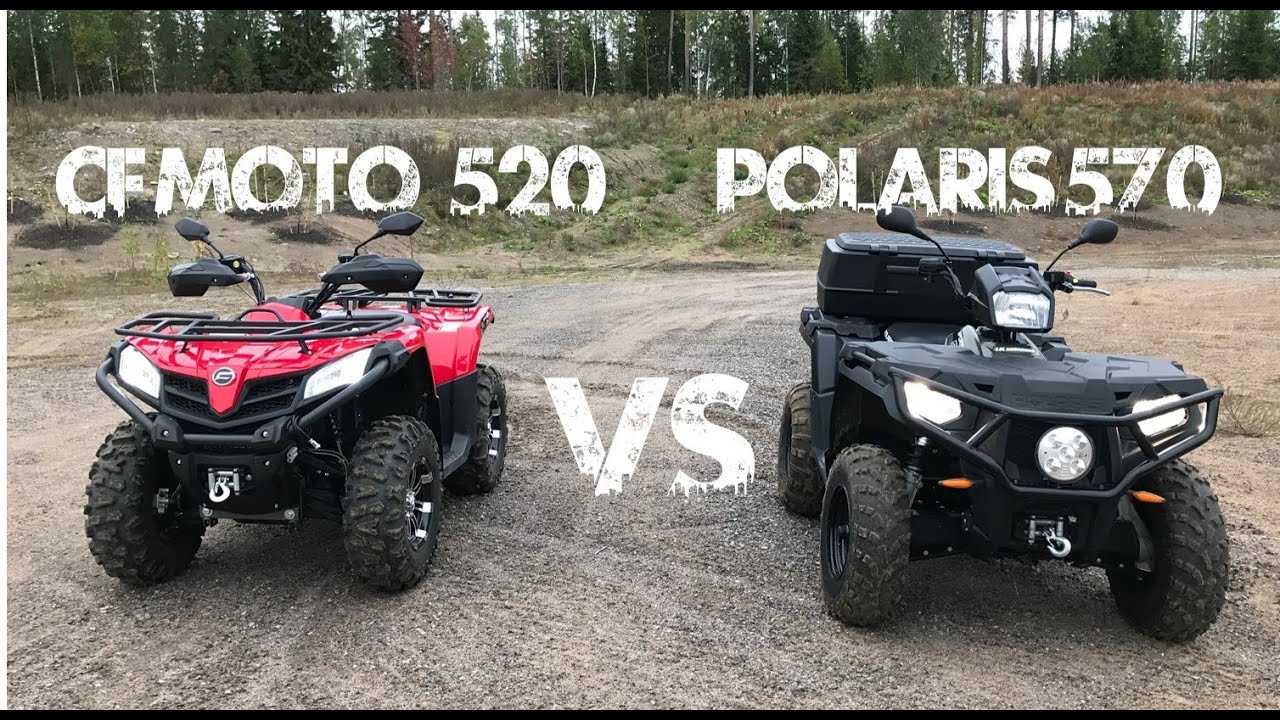 2020 Polaris Sportsman 570 vs 2020 CF Moto 520 | Drag Race | Offroad test #cfmoto #polaris #dragrace