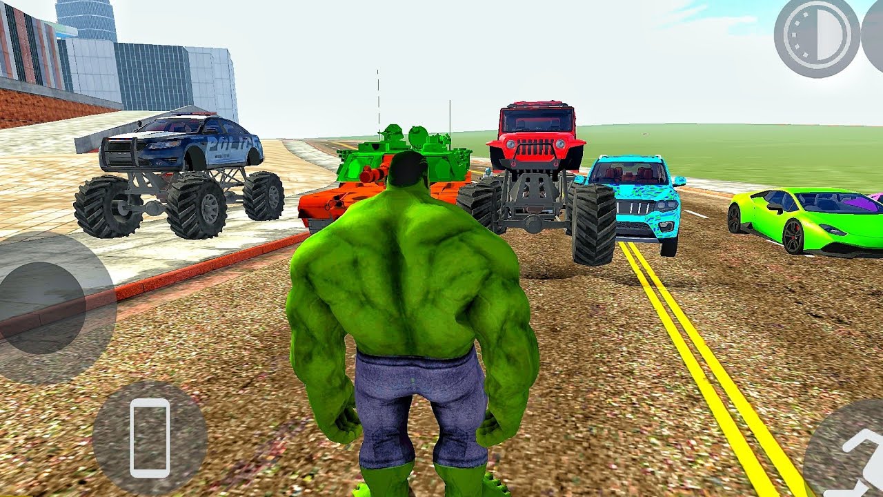 Hulk attack in city 💥💣🚗 ||indian bike driving 3D gameplay #viralvideo #trendingvideo #games #hulk 💪👀