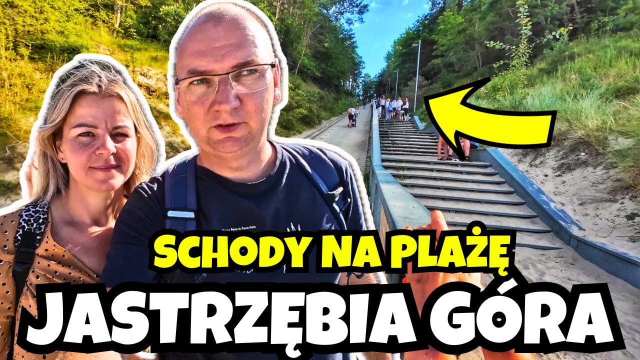 Idziemy z Karwii do Jastrzębiej Góry !!! - Tutaj do plaży Prowadzą Schody !!! - Wracamy Autobusem