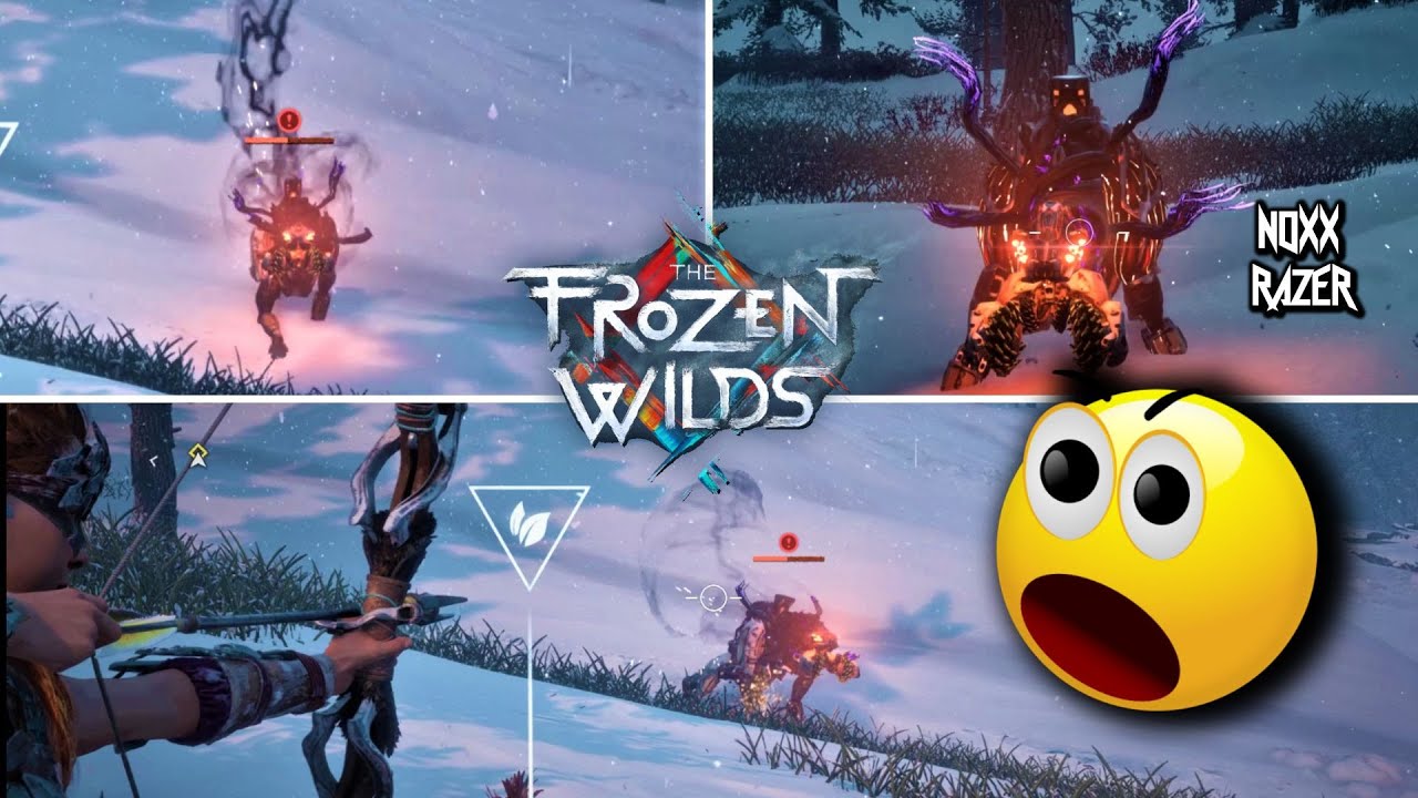 horizon zero dawn FROZEN WILDS killing wild machine animals