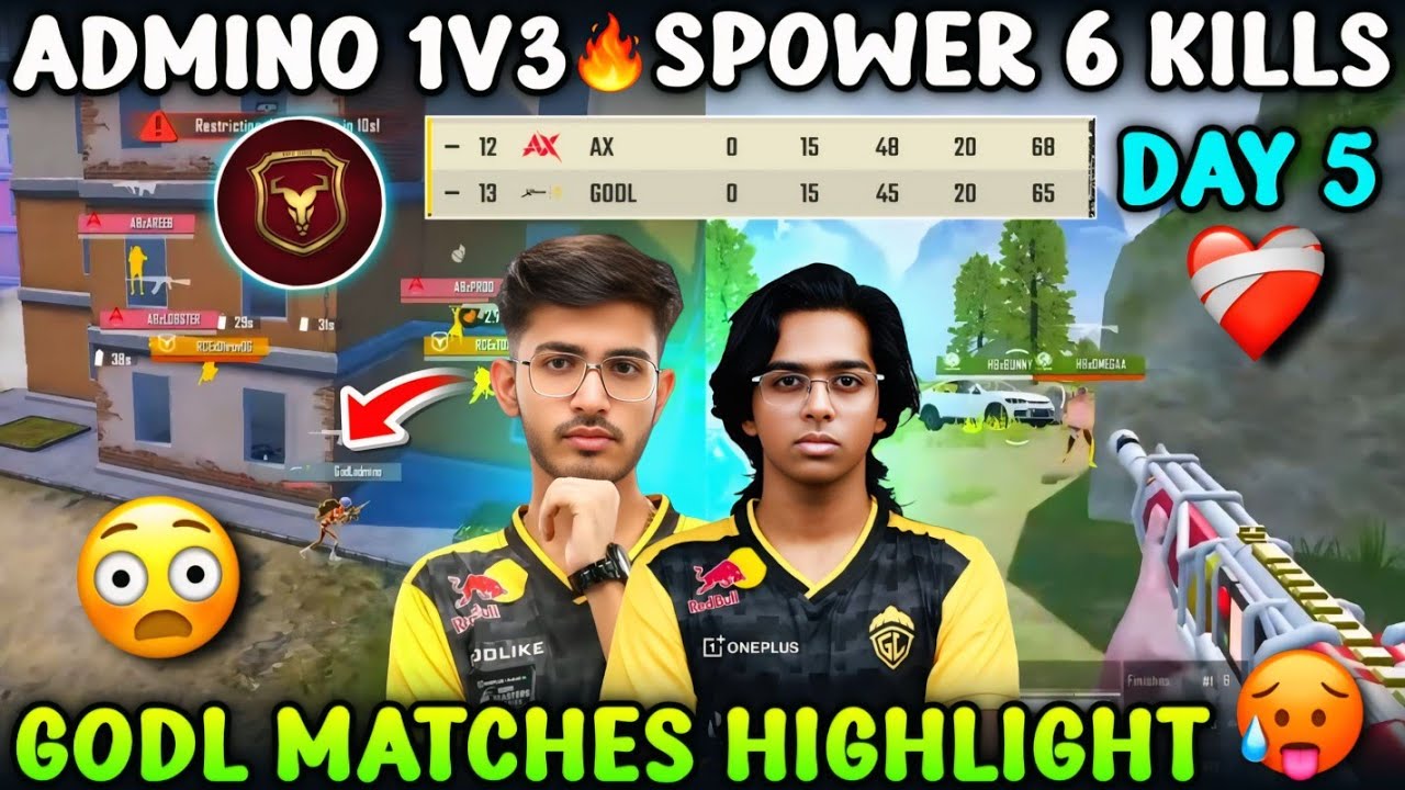 GODL SPOWER SOLO 6 KILLS 🔥 GODL ADMINO 1V3 RCE 💀 JONATHAN 🥲 GODL TODAY BGIS MATCHES HIGHLIGHT| GODL