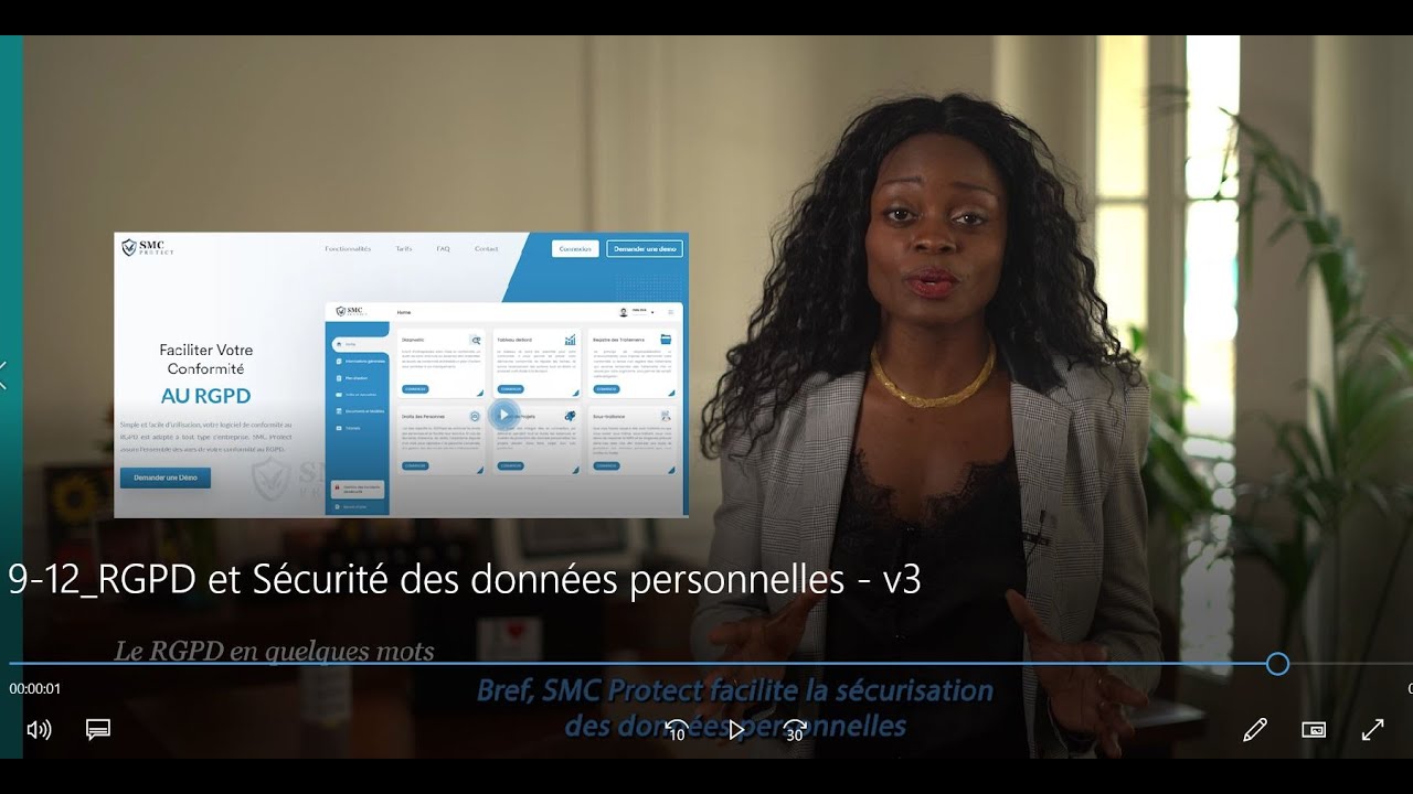 RGPD et Sécurité des données personnelles. Vidéo 9/12 by SMC Protect