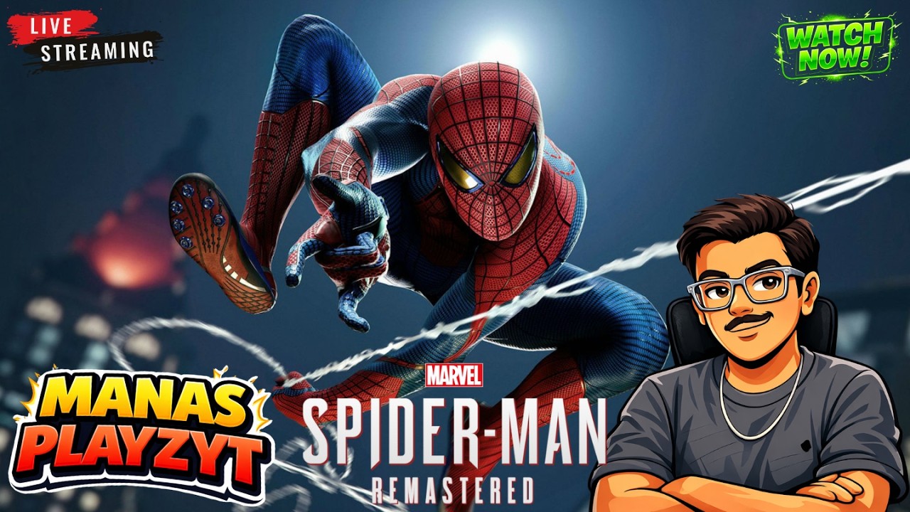 🔴LIVE NOW: Mervels Spider-Man Remastered | ManasPlayzYT #spiderman #gaming #shorts #shortsfeed