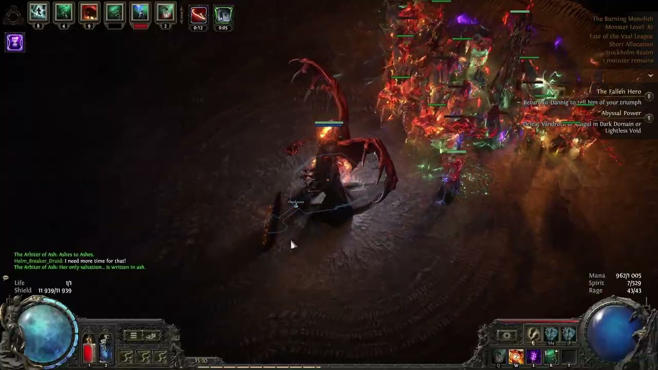 Minion Army Shaman Build (Rage Wasps & Wolves) vs Uber Arbiter - PoE 2 - Min-Max Setup