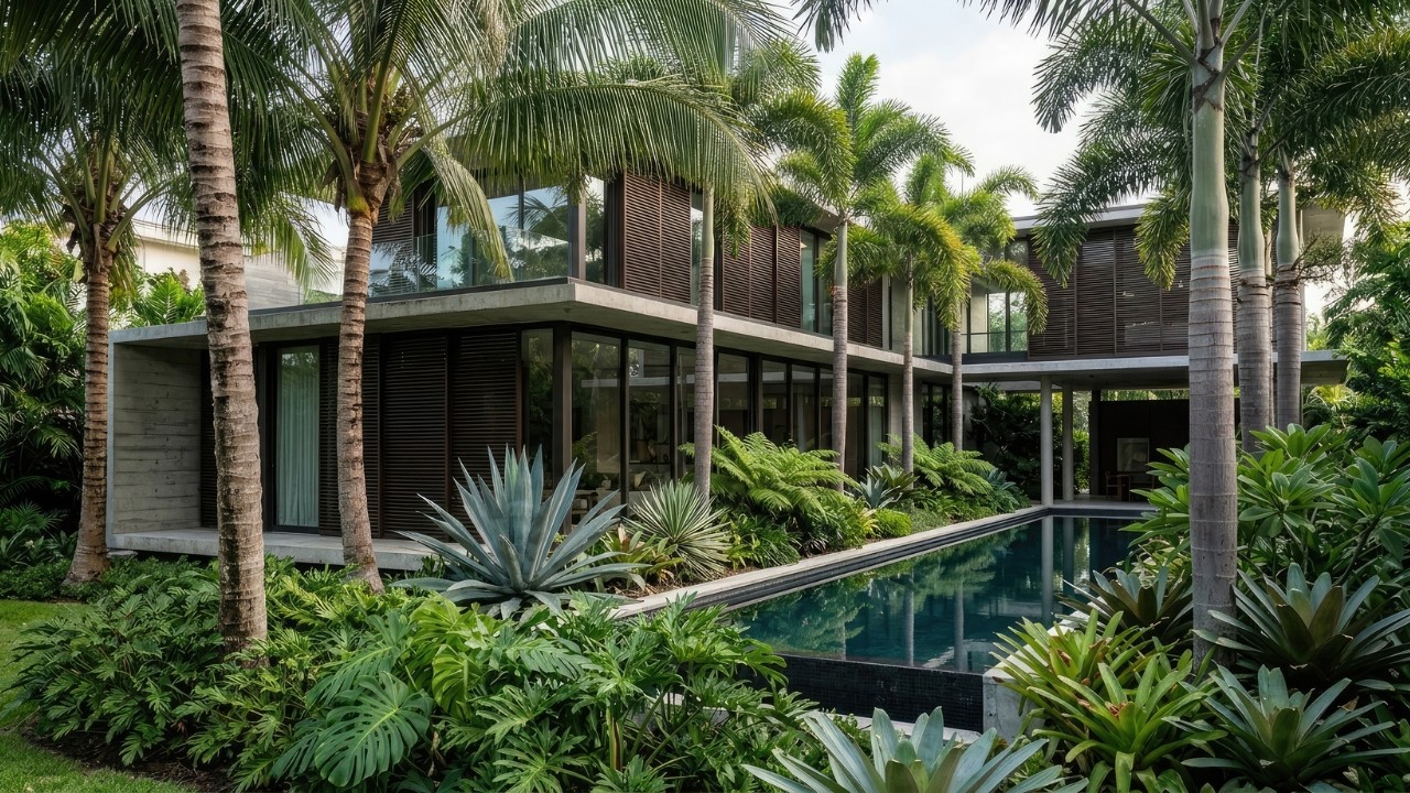 The Perfect Modern Tropical Minimalist House | Calm Luxury Living Spaces