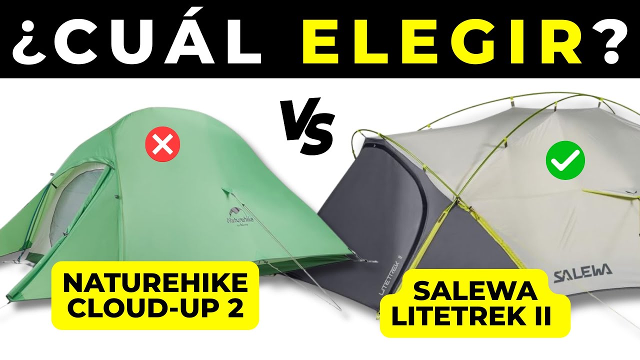 Tienda de Campaña Naturehike Cloud-Up 2 vs SALEWA Litetrek II | 🏆 ¡La Comparativa DEFINITIVA!