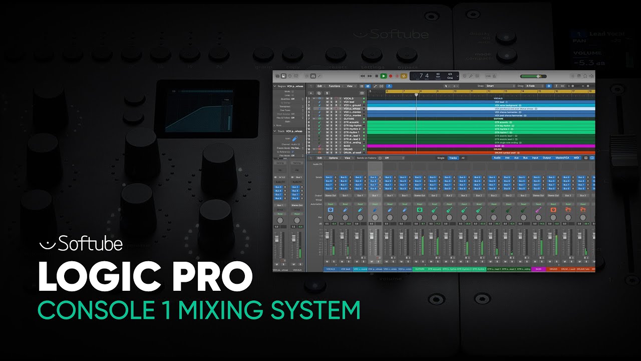 Logic Pro & Console 1 Mixing System &ndash; Softube