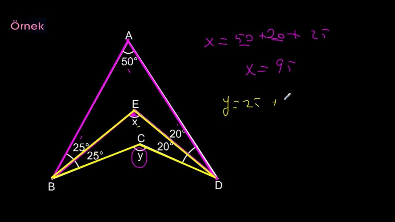 ÜÇGENLER | ÜÇGENDE AÇILAR-2 | AÇIORTAY-1 | GEOMETRİ | METİN HOCAM