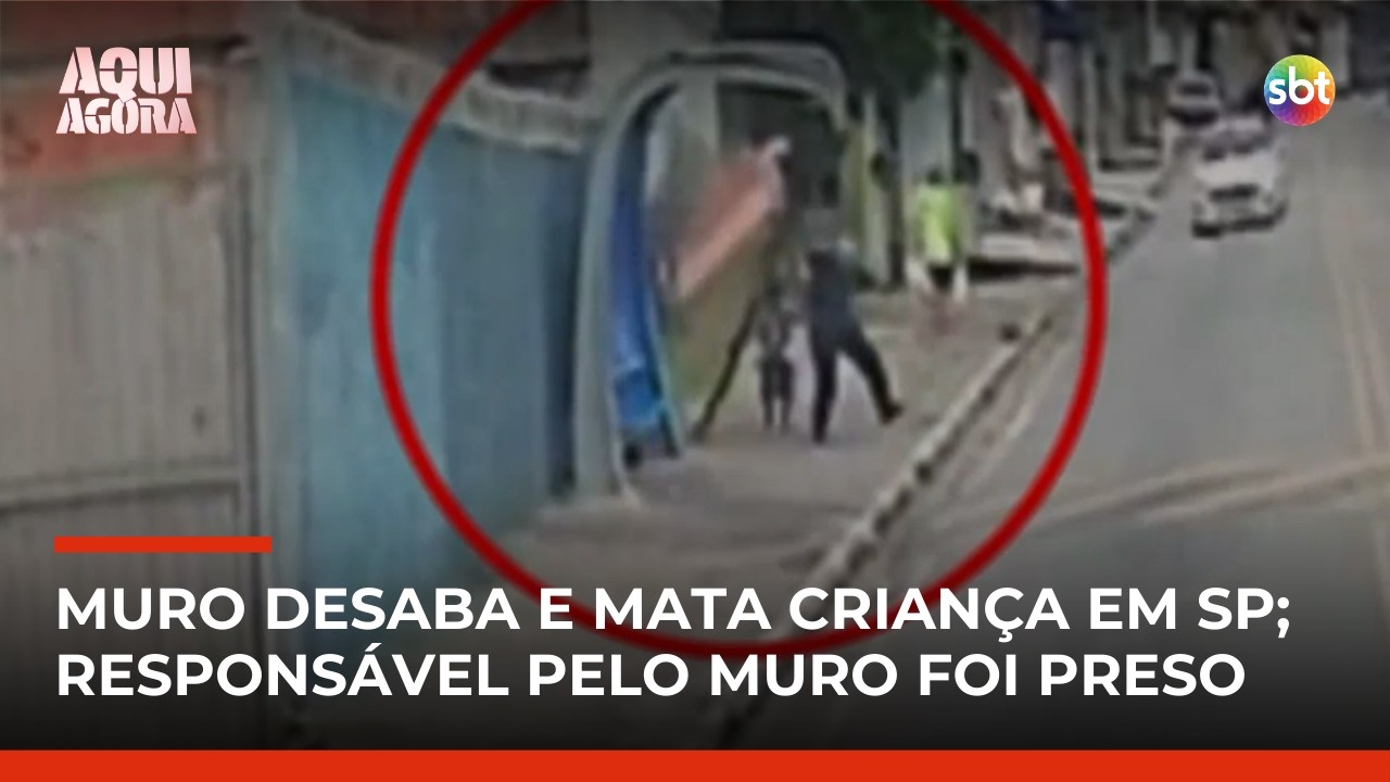 Crian&ccedil;a de 4 anos morre ap&oacute;s muro desabar em Itapevi (SP) | #AquiAgora
