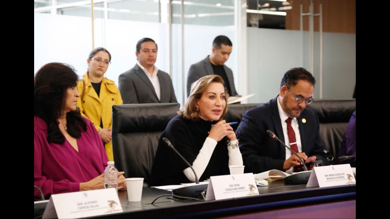 Sen. Guadalupe Murguía, en la Comisión de Educación con la subsecretaria de Educación Básica (SEP)