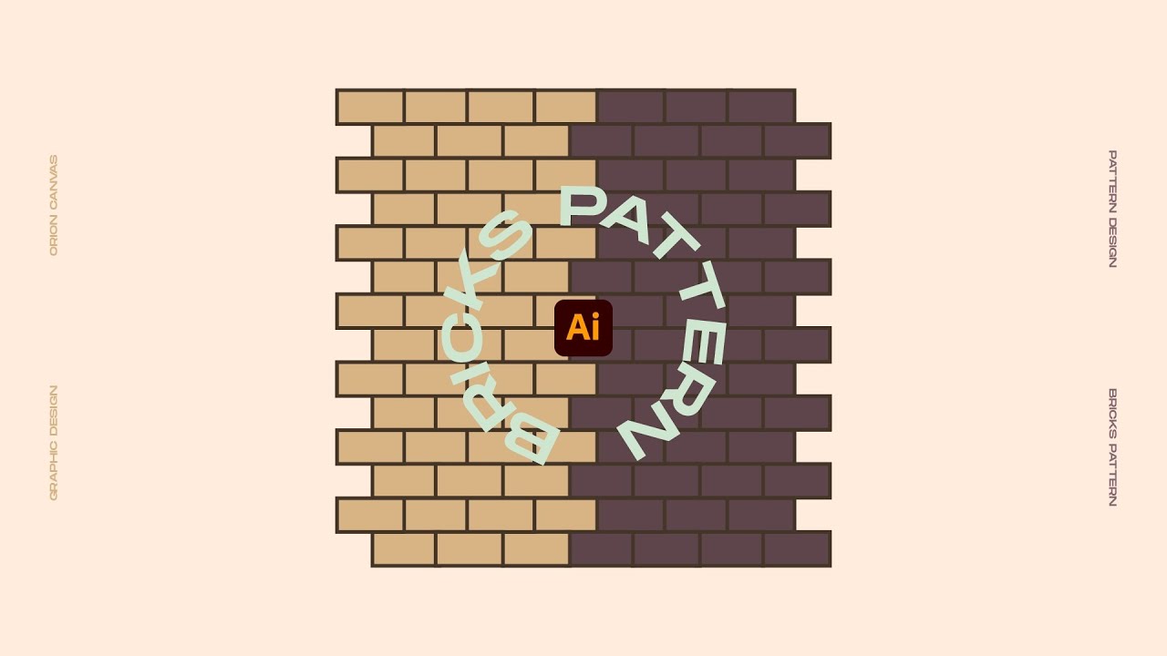 How to create bricks pattern - Adobe Illustrator Tutorial
