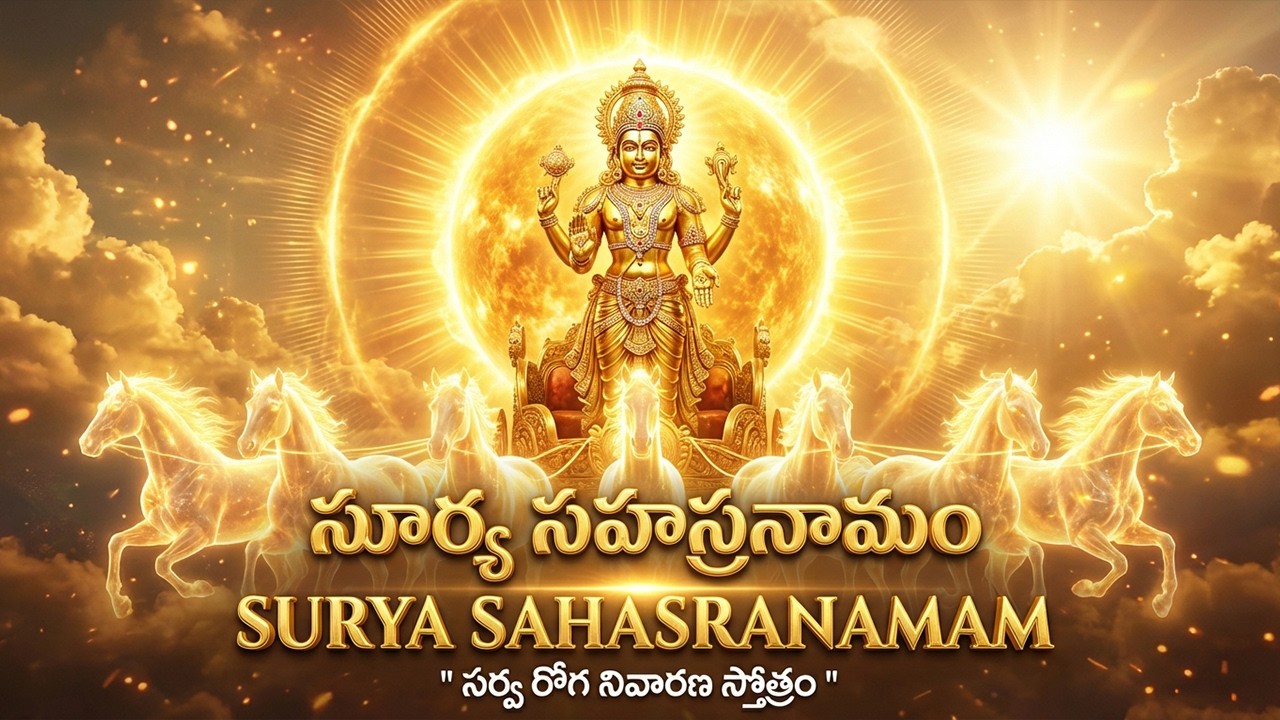 శ్రీ సూర్య సహస్రనామ స్తోత్రం | Sri Surya Sahasranama Stotram Telugu With Lyrics | Powerful Mantra