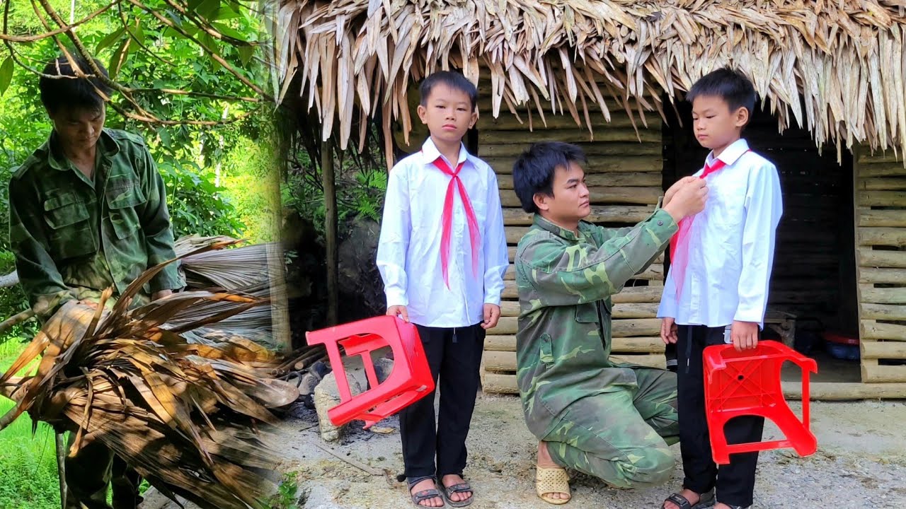 Taking Thanh and Quang to the New School Year Opening Ceremony. I Returned to Work as a Chicken Coop