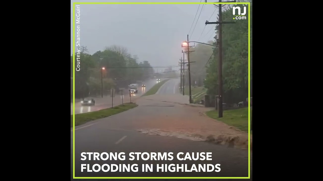 Strong storms cause flooding along parts of Jersey Shore