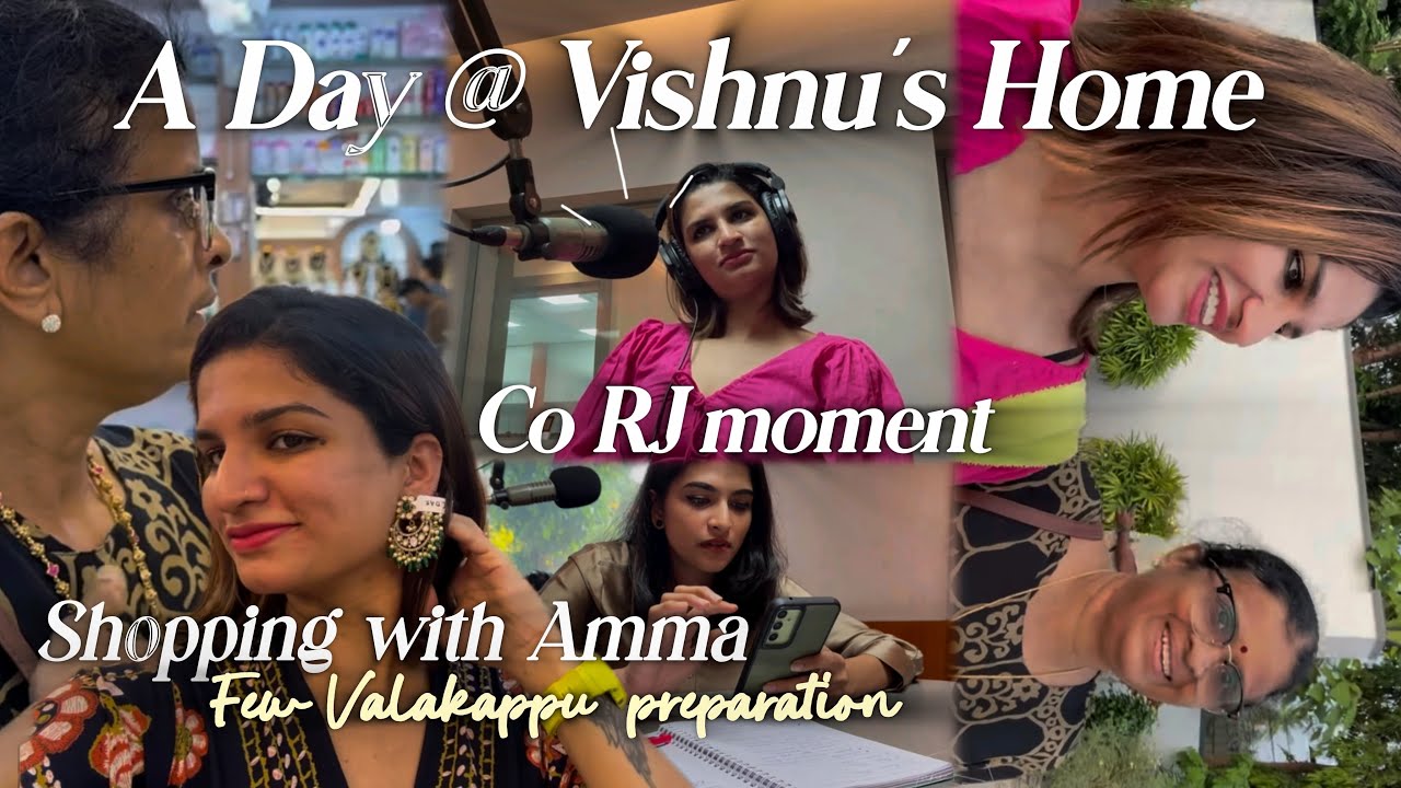 At Vishnu’s place| Shopping with Amma and few valakappu preparations | A day at Vishnu’s Home