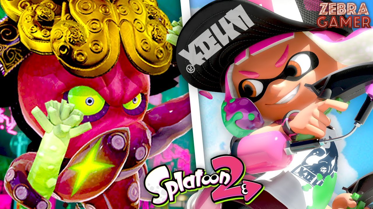 Splatoon 2 + Octo Expansion All Bosses! - Zebratastic Moments