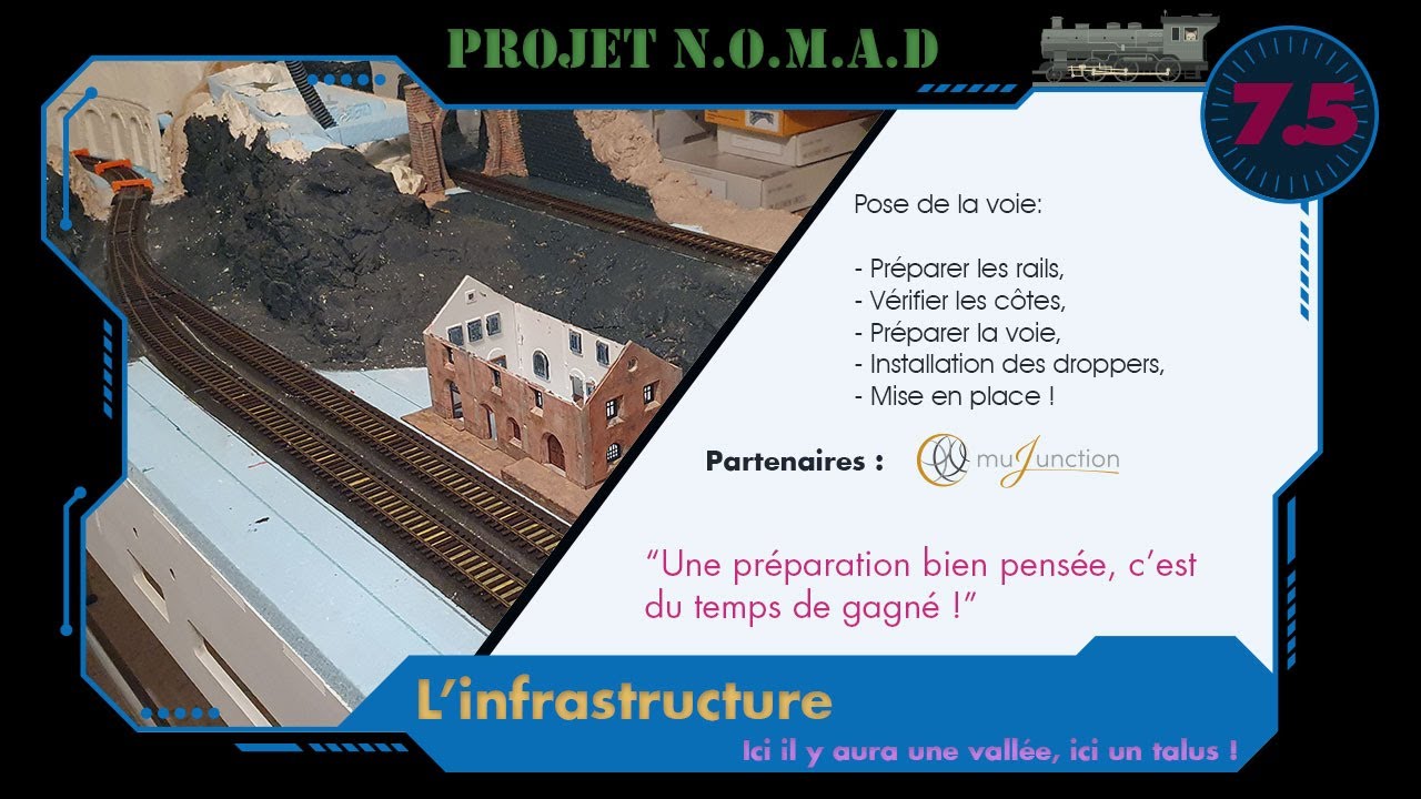 Projet NOMAD - 7.5 - La pose de la voie