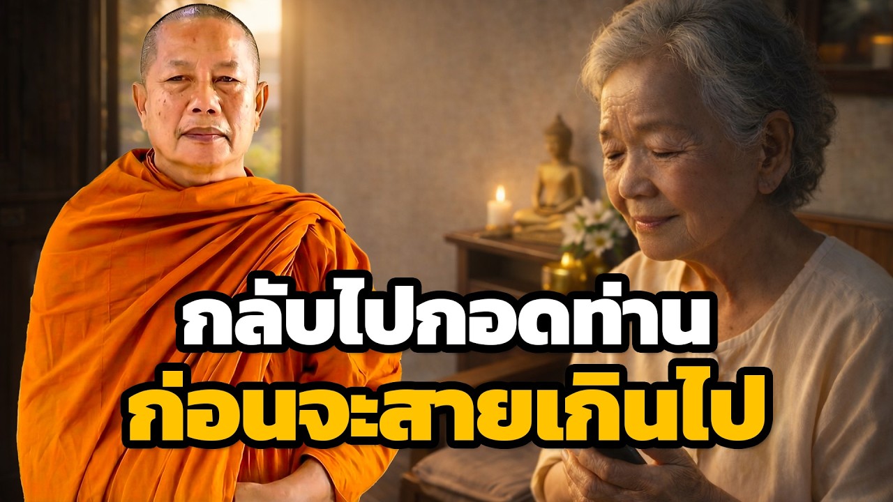 อย่าปล่อยให้พ่อแม่แก่เฒ่ารอคอยลูก..ธรรมะคลายทุกข์ พระมหาบุญช่วย ปัญญาวชิโร