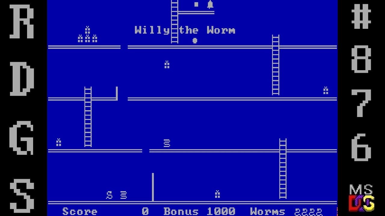Random DOS Game Show #876: Willy the Worm (1985)