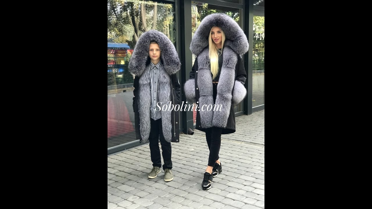 Family look, парки для всей семьи от ТМ Sobolini, только натуральный мех!