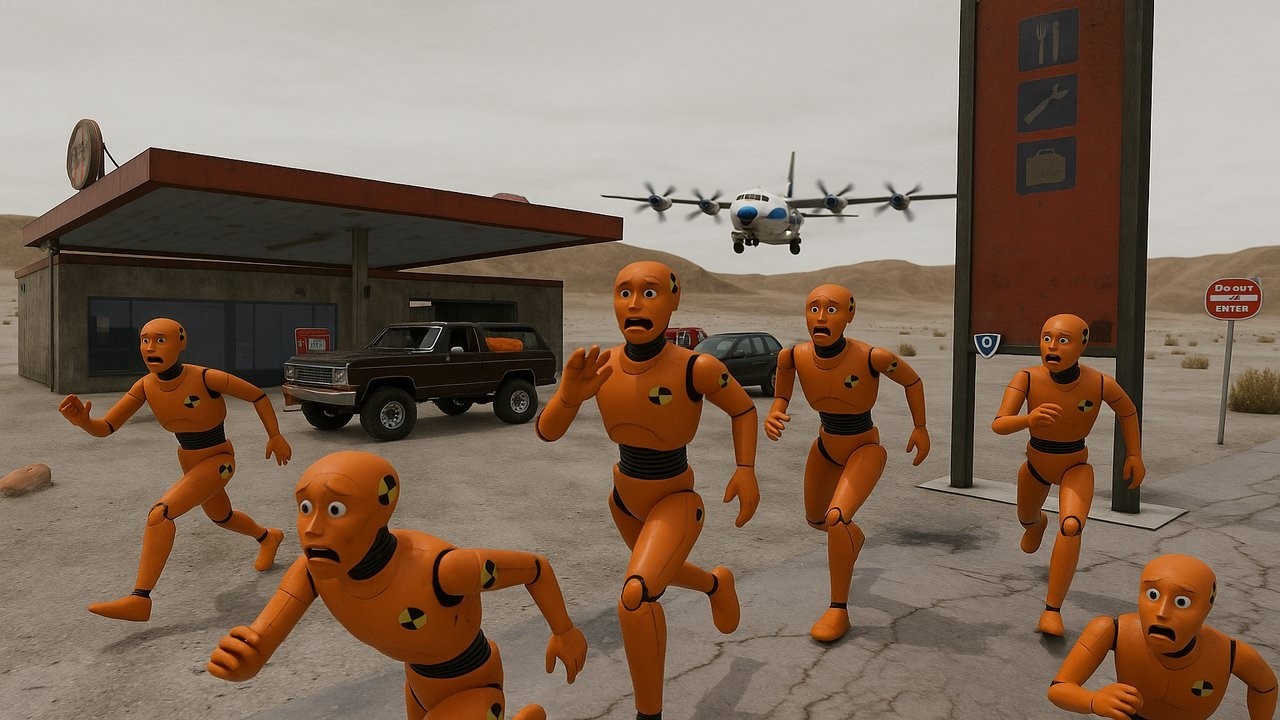 Airplane Emergency Landing Crashes #01 [BeamNG.Drive]