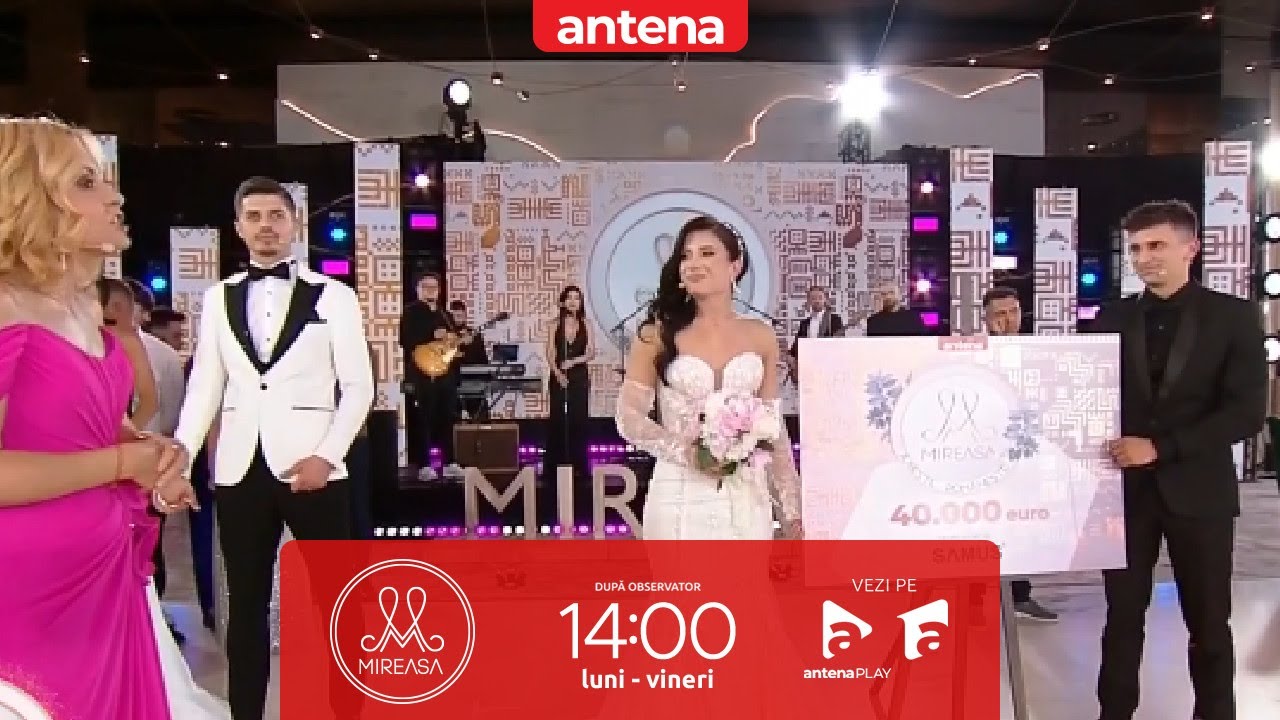 Maria și Cristian sunt câștigătorii Marelui Premiu în valoare de 40.000 euro | Mireasa Sezonul 11