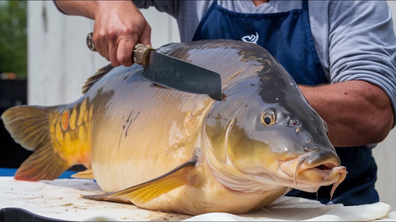 😱😱😱 I Never Seen || Big Mirror Carp Fish Cleaning & Cutting By Expert Fish Cutter