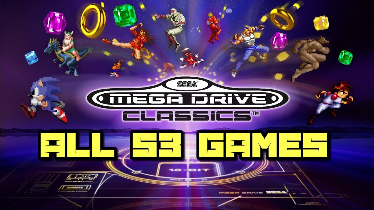 Sega Mega Drive/Genesis Classics for PS4 & Xbox One / All 53 Games Shown