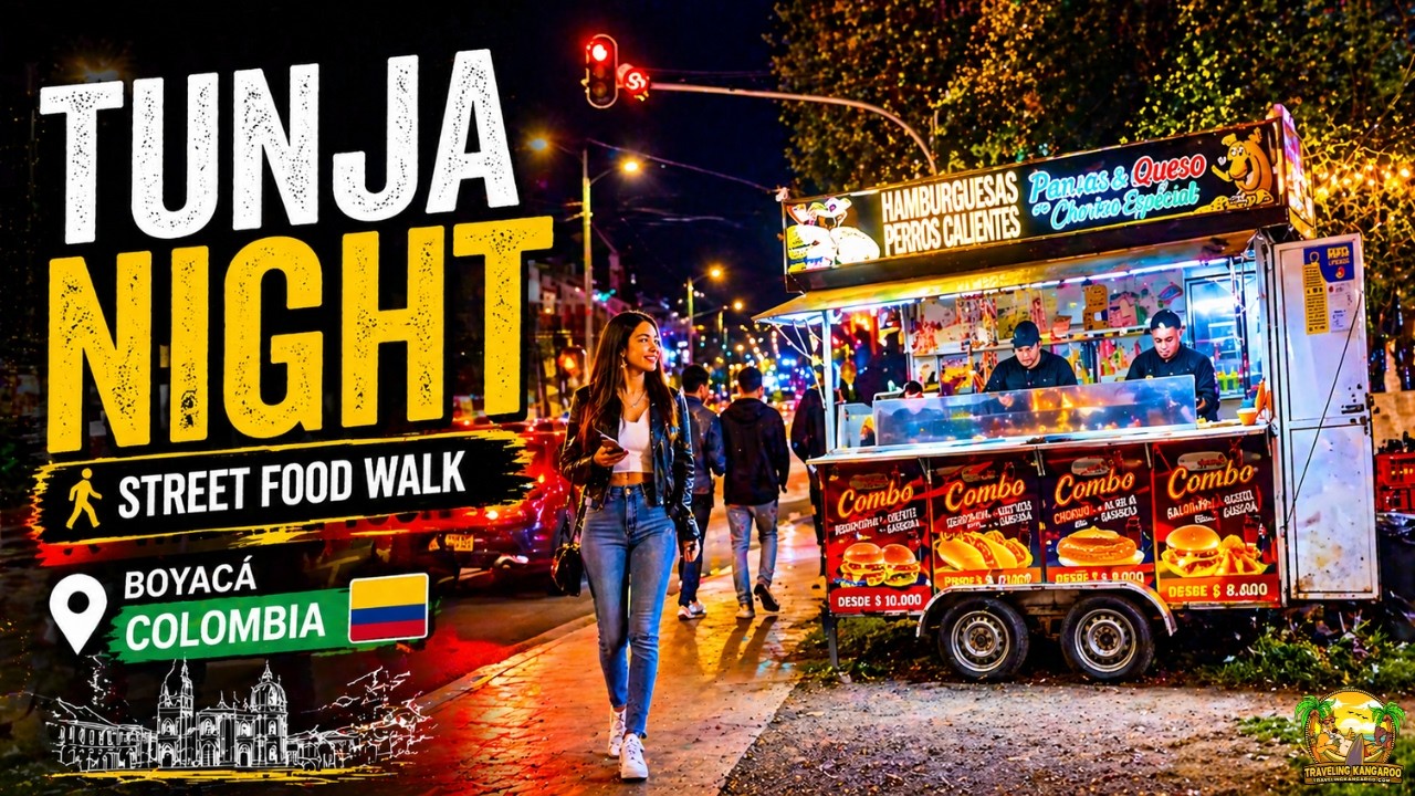 Tunja Boyac&aacute; Colombia Walking Tour At Night In 4K 🌙 | Las Quintas Neighborhood