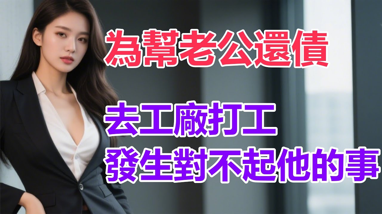 為幫老公還債，去工廠打工，發生對不起他的事#孝子贤孙 #深夜浅读 #幸福人生 #人生哲理