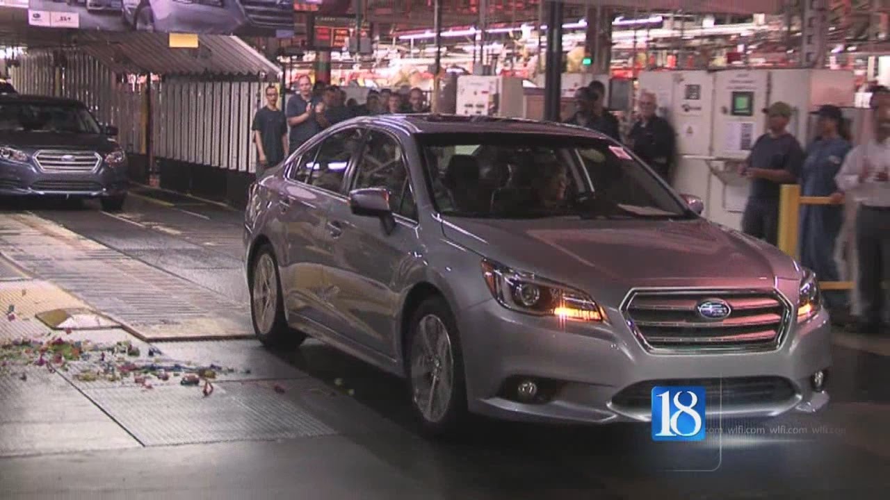 The 2015 Subaru Legacy rolls off the line