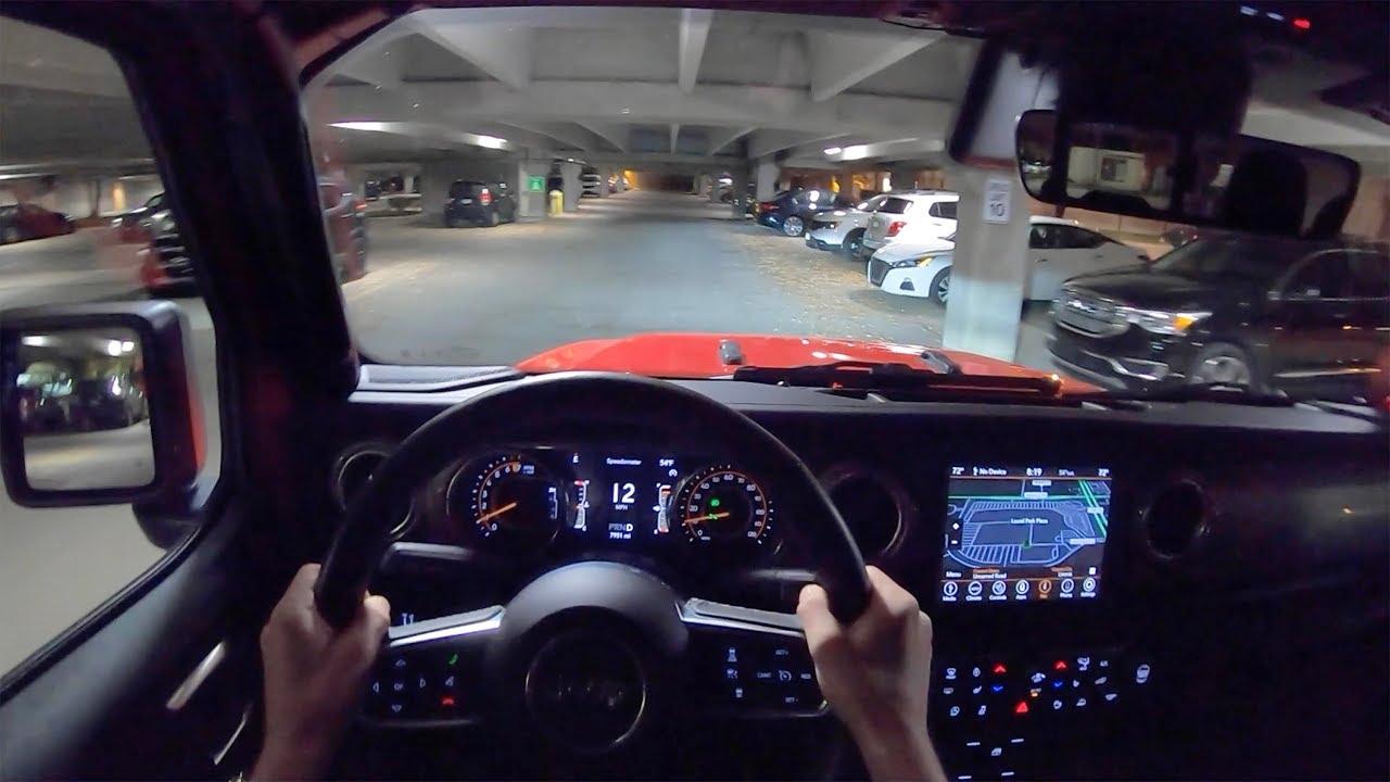 2020 Jeep Gladiator Overland 4x4 - POV Night Drive (Binaural Audio)