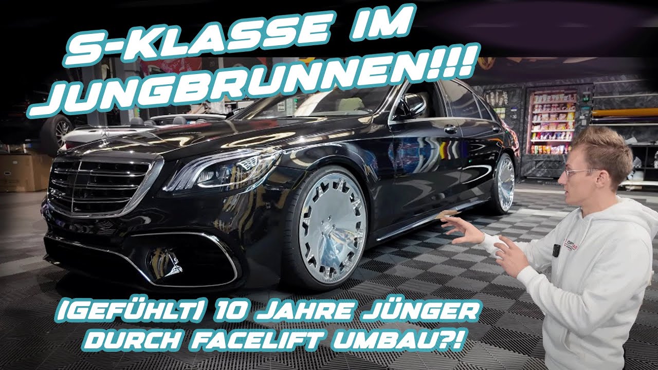 OPTICARS | VERJÜNGUNGSKUR AM MERCEDES W222 V222 | MOPF/FACELIFT AMG UMBAU | AMG TACHO | 22“ FELGEN