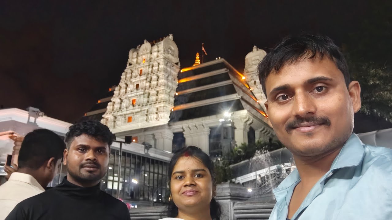 Visiting ISKCON Temple at Night 🌙  Darshan” description