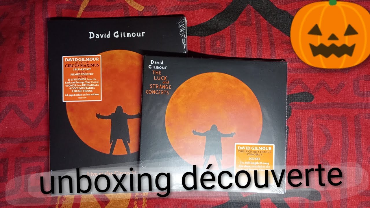 David Gilmour The Luck and Strange concerts Unboxing du Cd et Blu-ray ! @michelcirillo8030 