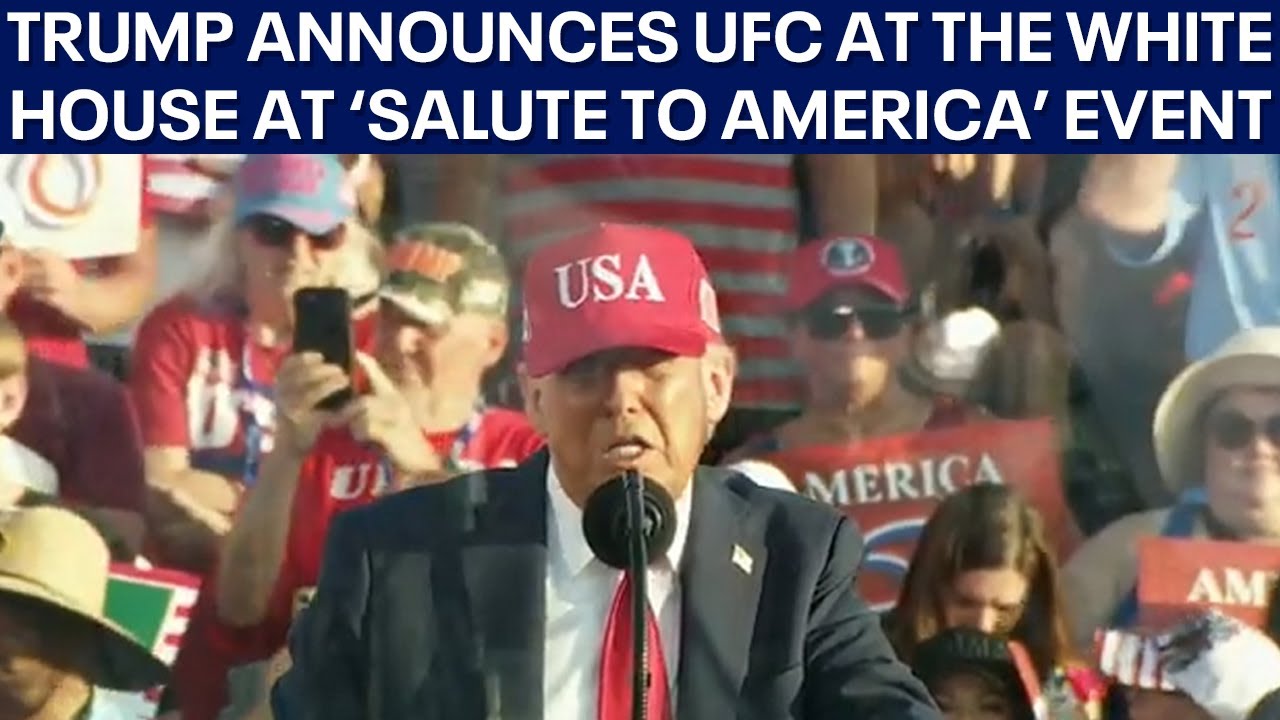 FULL: President Trump talks UFC at the White House, 'Big Beautiful Bill' at Salute to America event