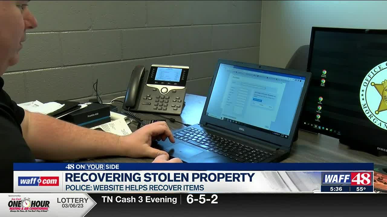 Law enforcement website strives to help people recover stolen property