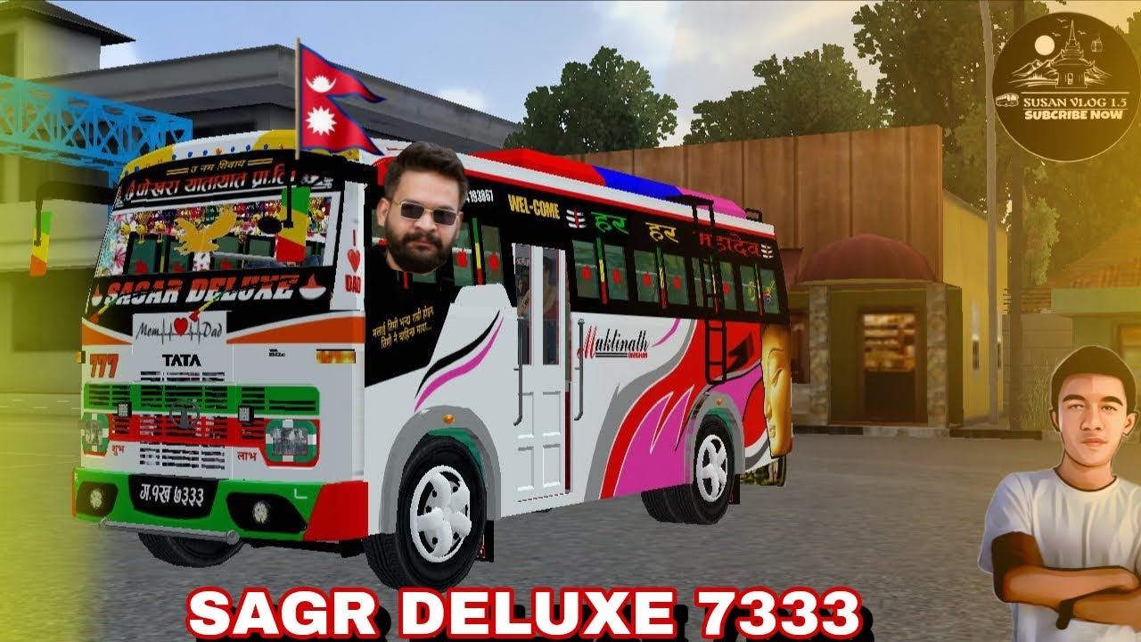 New Nepali Bus Mod Sagar Deluxe 7333 Mod @Annapurna_Mods_Official