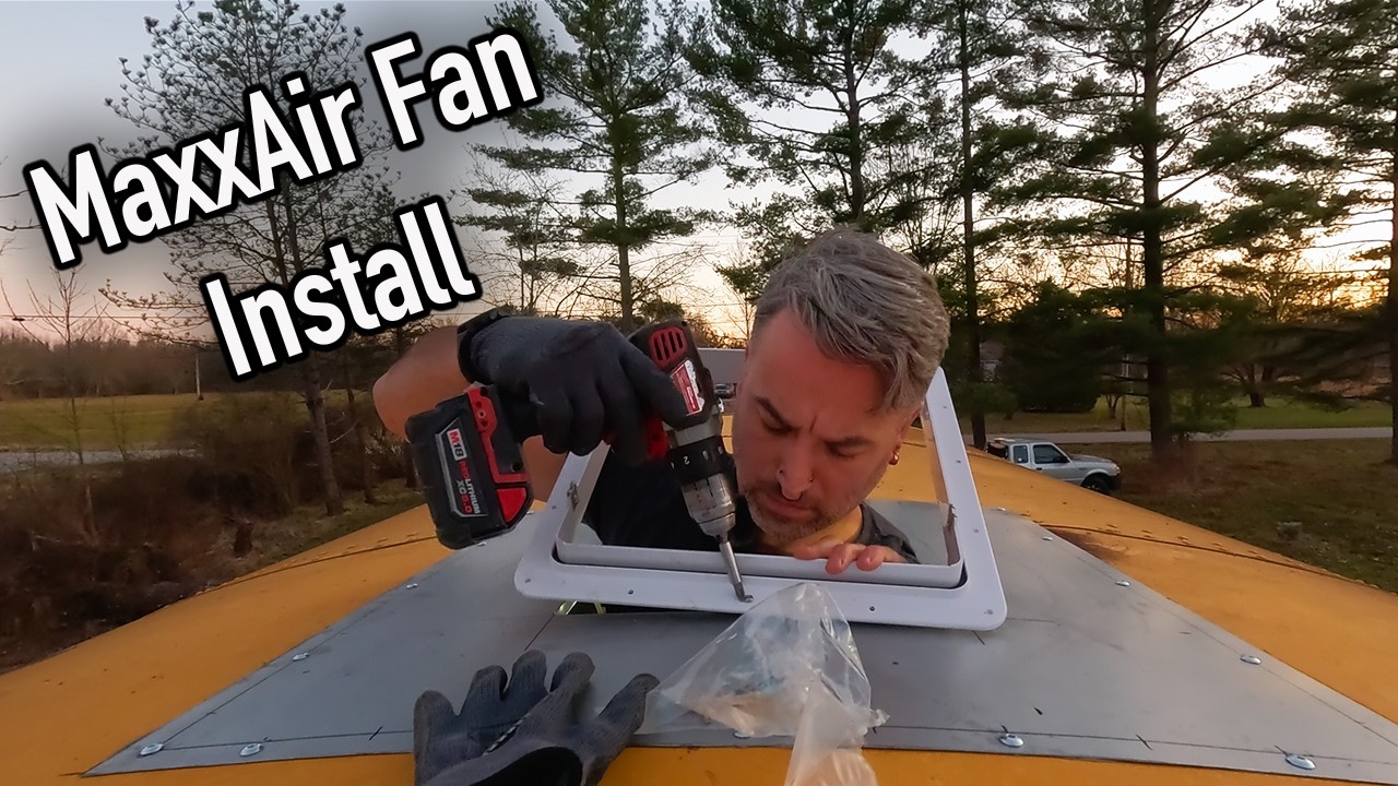 Skoolie Fan Install ::REALTIME Version:: Skoolie Conversion