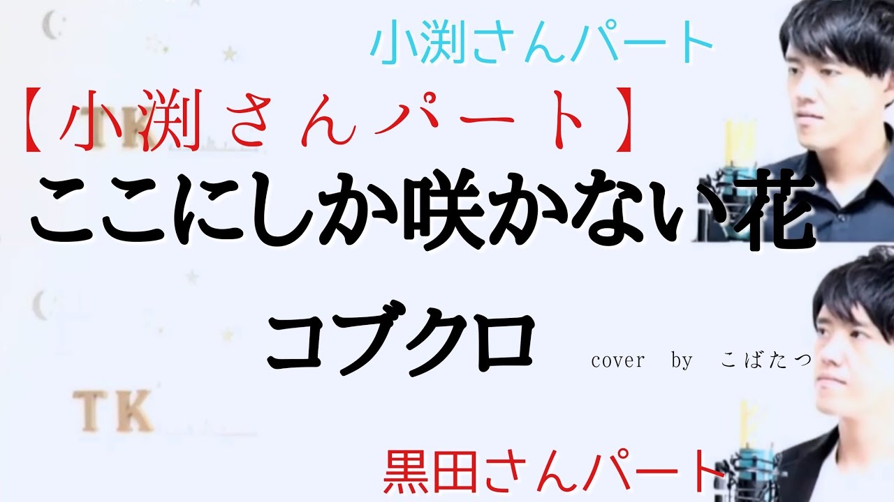 【小渕さんパート】ここにしか咲かない花 コブクロ  cover by こばたつ