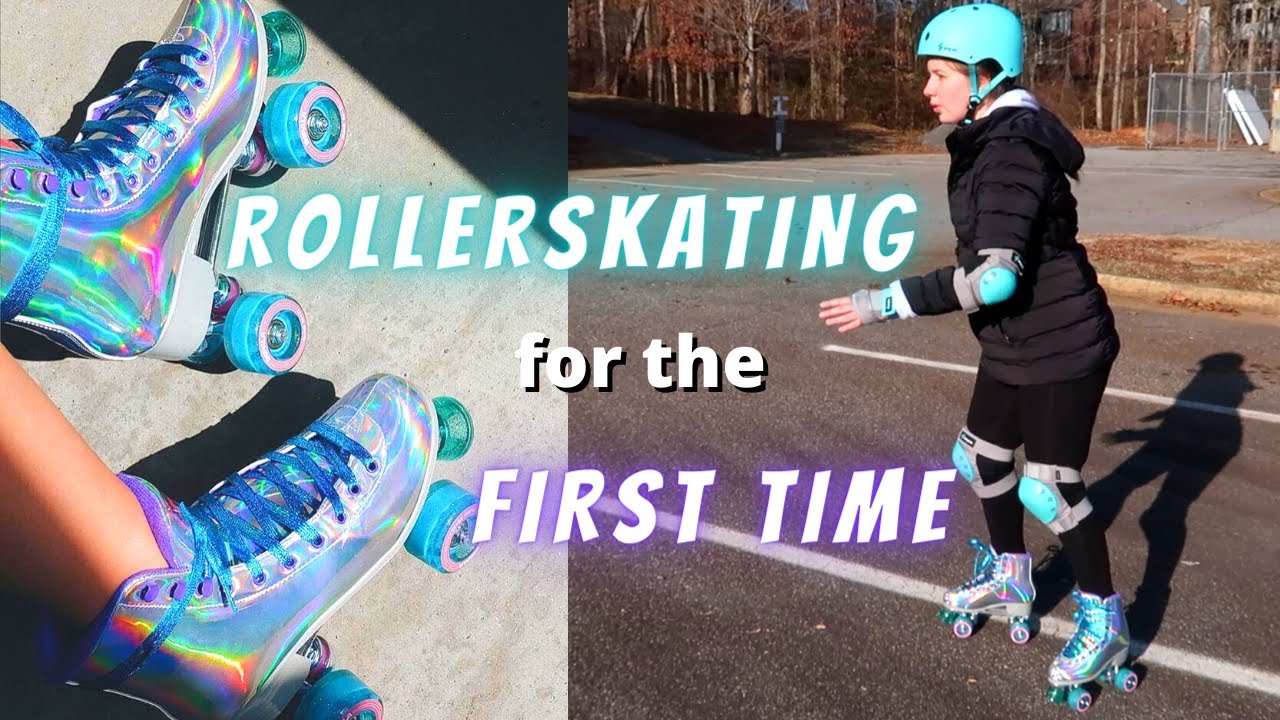 learning to roller skate for the first time