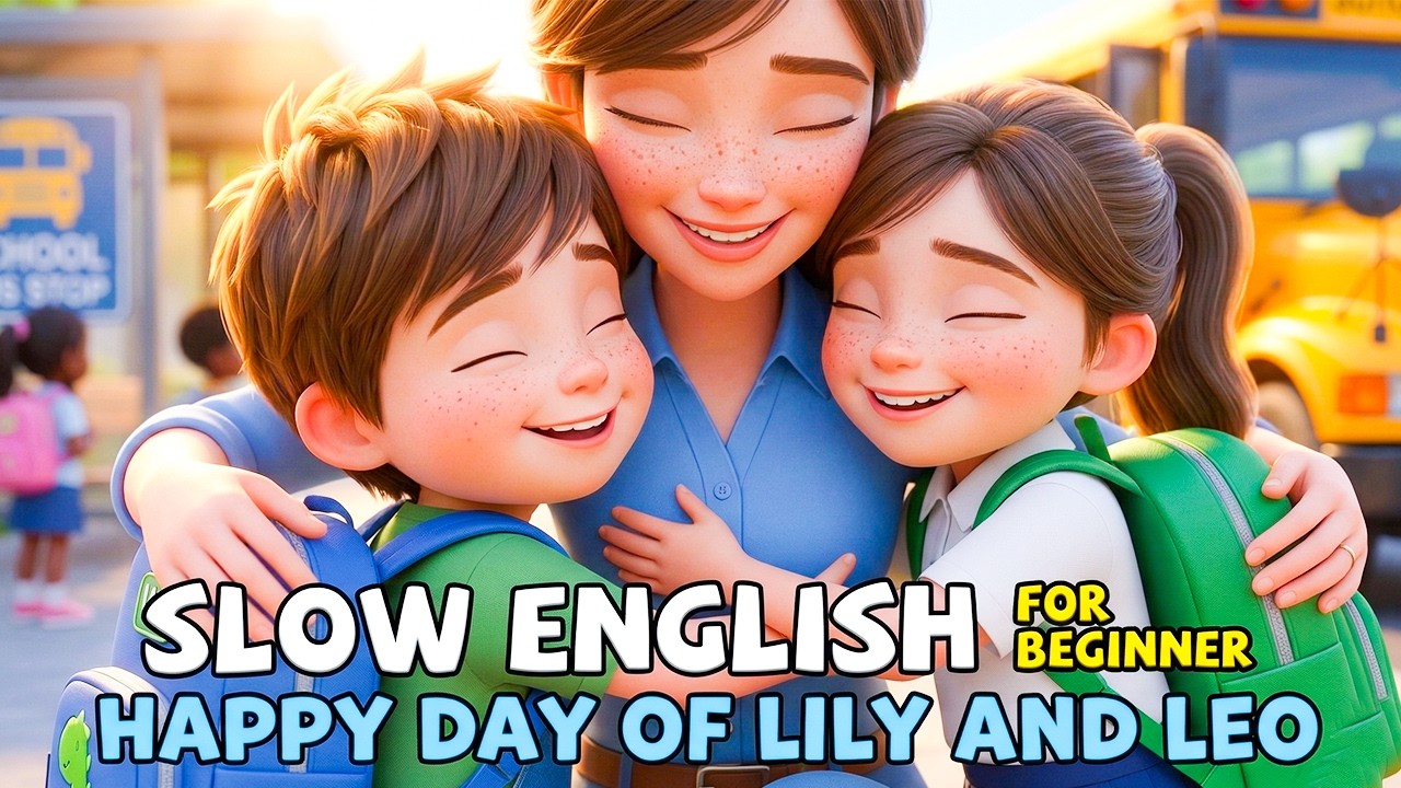 A Happy Day Of Lily and Leo | Easy English Listening Story (A2 Level)