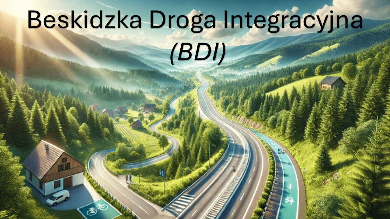 Beskidzka Droga Integracyjna S52 (BDI) wizualizacja 2D przebiegu