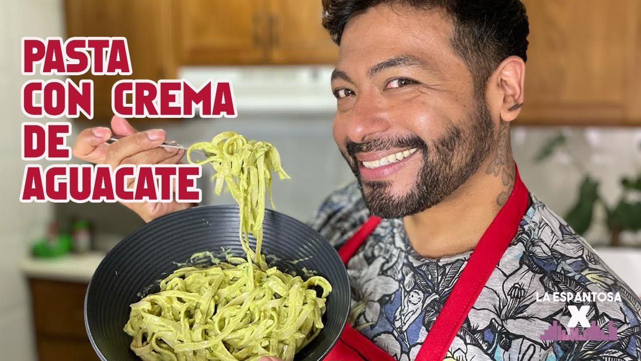 Cómo preparar pasta con crema de aguacate #sinlactosa en menos de cinco minutos #recetasveganas