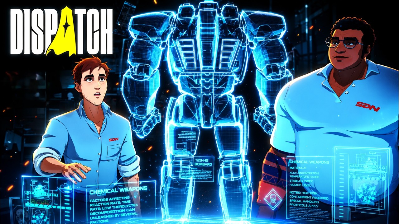 Dispatch – Royd Helps Robert Fix His Father’s Mecha Suit Scene (Episodes 3 & 4)