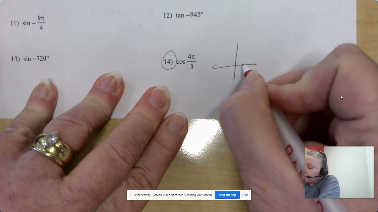 Trig Ratios of Any Angle