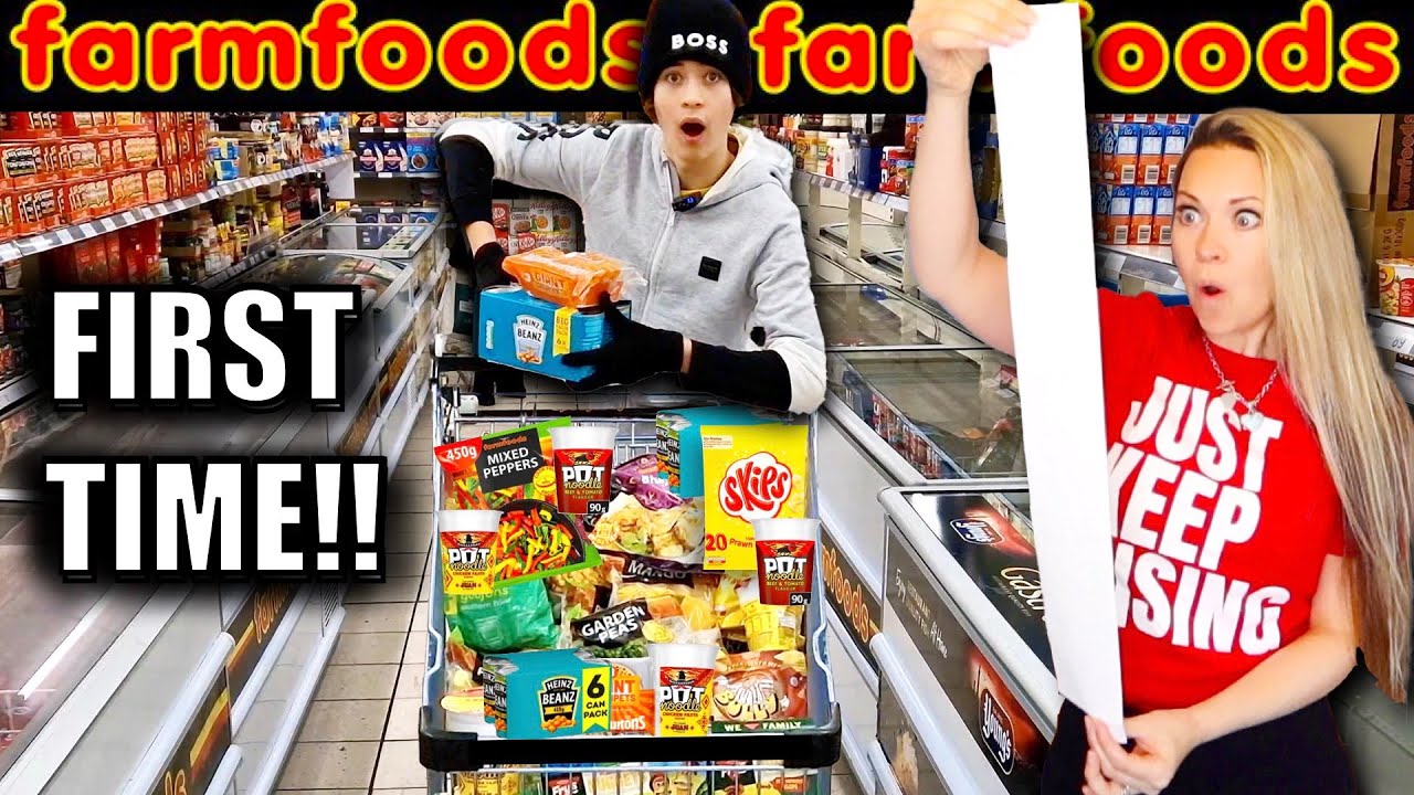 HIS AMAZING FIRST TIME SHOPPING AT FARMFOODS! Huge savings!