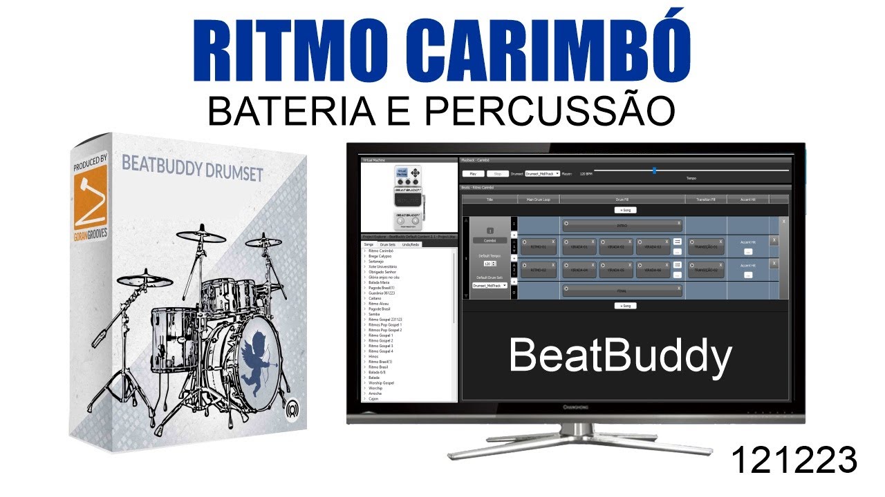 CARIMBÓ BATERIA E PERCUSSÃO BEATBUDDY - 121223